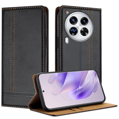 Stitching Design Scratch-Resistant Vegan Leather Phone Case, For Tecno Pova 7 4G, For Tecno Spark Go 2025, For Tecno Spark 10 Pro Magic Magenta, For Tecno Camon 30 Premier 5G, For Tecno Spark 20 Pro+, For Tecno Spark 20 Pro, For Tecno Spark Go 2024    ...