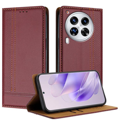 Stitching Design Scratch-Resistant Vegan Leather Phone Case, For Tecno Pova 7 4G, For Tecno Spark Go 2025, For Tecno Spark 10 Pro Magic Magenta, For Tecno Camon 30 Premier 5G, For Tecno Spark 20 Pro+, For Tecno Spark 20 Pro, For Tecno Spark Go 2024    ...