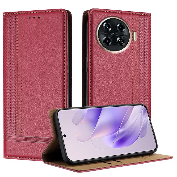 Stitching Design Scratch-Resistant Vegan Leather Phone Case, For Tecno Pova 7 4G, For Tecno Spark Go 2025, For Tecno Spark 10 Pro Magic Magenta, For Tecno Camon 30 Premier 5G, For Tecno Spark 20 Pro+, For Tecno Spark 20 Pro, For Tecno Spark Go 2024    ...