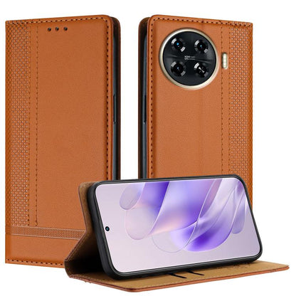 Stitching Design Scratch-Resistant Vegan Leather Phone Case, For Tecno Pova 7 4G, For Tecno Spark Go 2025, For Tecno Spark 10 Pro Magic Magenta, For Tecno Camon 30 Premier 5G, For Tecno Spark 20 Pro+, For Tecno Spark 20 Pro, For Tecno Spark Go 2024    ...