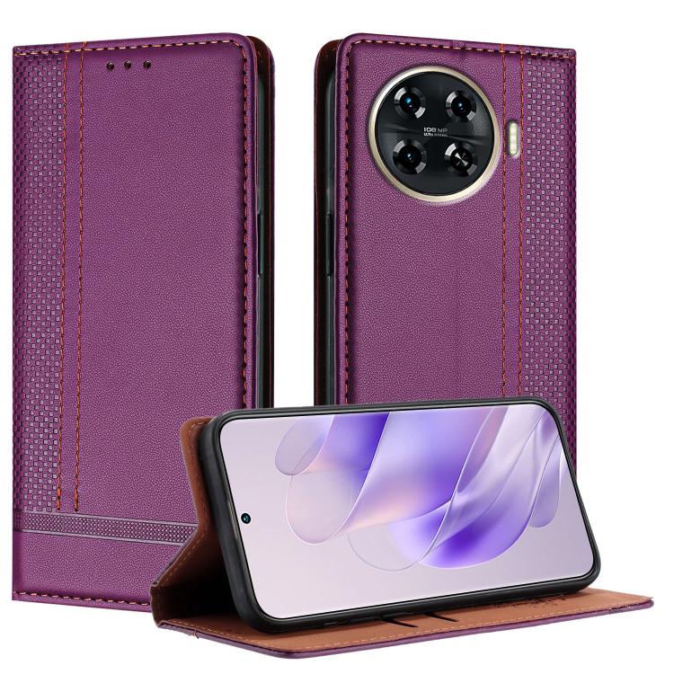 Stitching Design Scratch-Resistant Vegan Leather Phone Case, For Tecno Pova 7 4G, For Tecno Spark Go 2025, For Tecno Spark 10 Pro Magic Magenta, For Tecno Camon 30 Premier 5G, For Tecno Spark 20 Pro+, For Tecno Spark 20 Pro, For Tecno Spark Go 2024    ...