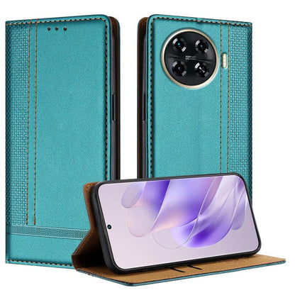 Stitching Design Scratch-Resistant Vegan Leather Phone Case, For Tecno Pova 7 4G, For Tecno Spark Go 2025, For Tecno Spark 10 Pro Magic Magenta, For Tecno Camon 30 Premier 5G, For Tecno Spark 20 Pro+, For Tecno Spark 20 Pro, For Tecno Spark Go 2024    ...