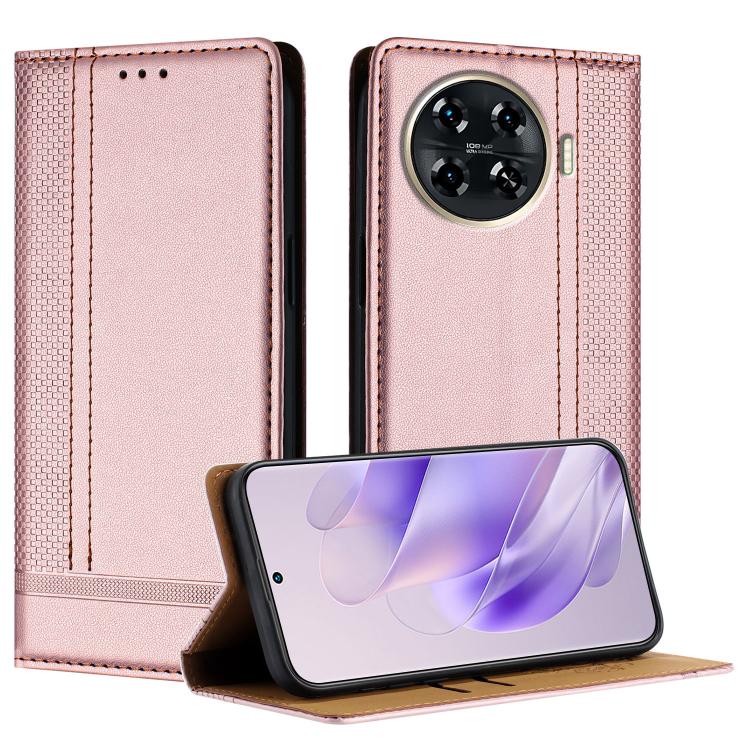 Stitching Design Scratch-Resistant Vegan Leather Phone Case, For Tecno Pova 7 4G, For Tecno Spark Go 2025, For Tecno Spark 10 Pro Magic Magenta, For Tecno Camon 30 Premier 5G, For Tecno Spark 20 Pro+, For Tecno Spark 20 Pro, For Tecno Spark Go 2024    ...
