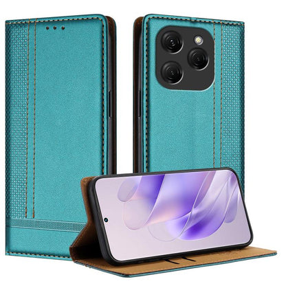Stitching Design Scratch-Resistant Vegan Leather Phone Case, For Tecno Pova 7 4G, For Tecno Spark Go 2025, For Tecno Spark 10 Pro Magic Magenta, For Tecno Camon 30 Premier 5G, For Tecno Spark 20 Pro+, For Tecno Spark 20 Pro, For Tecno Spark Go 2024    ...