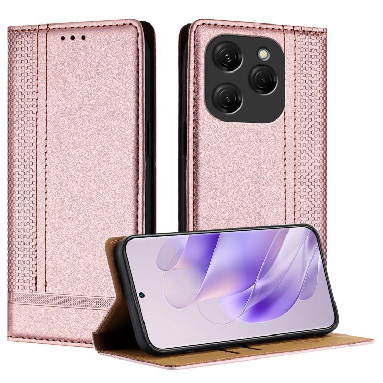 Stitching Design Scratch-Resistant Vegan Leather Phone Case, For Tecno Pova 7 4G, For Tecno Spark Go 2025, For Tecno Spark 10 Pro Magic Magenta, For Tecno Camon 30 Premier 5G, For Tecno Spark 20 Pro+, For Tecno Spark 20 Pro, For Tecno Spark Go 2024    ...