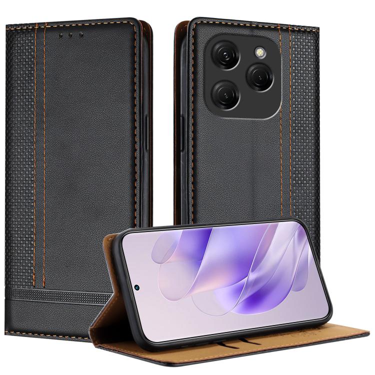 Stitching Design Scratch-Resistant Vegan Leather Phone Case, For Tecno Pova 7 4G, For Tecno Spark Go 2025, For Tecno Spark 10 Pro Magic Magenta, For Tecno Camon 30 Premier 5G, For Tecno Spark 20 Pro+, For Tecno Spark 20 Pro, For Tecno Spark Go 2024    ...