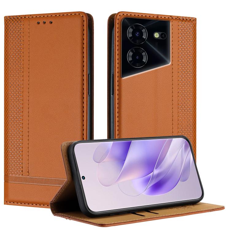 Stitching Design Scratch-Resistant Vegan Leather Phone Case, For Tecno Pova 7 4G, For Tecno Spark Go 2025, For Tecno Spark 10 Pro Magic Magenta, For Tecno Camon 30 Premier 5G, For Tecno Spark 20 Pro+, For Tecno Spark 20 Pro, For Tecno Spark Go 2024    ...