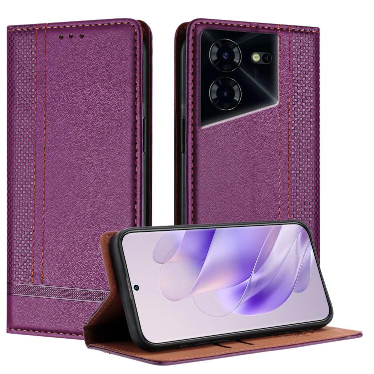 Stitching Design Scratch-Resistant Vegan Leather Phone Case, For Tecno Pova 7 4G, For Tecno Spark Go 2025, For Tecno Spark 10 Pro Magic Magenta, For Tecno Camon 30 Premier 5G, For Tecno Spark 20 Pro+, For Tecno Spark 20 Pro, For Tecno Spark Go 2024    ...