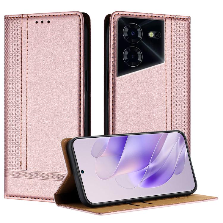 Stitching Design Scratch-Resistant Vegan Leather Phone Case, For Tecno Pova 7 4G, For Tecno Spark Go 2025, For Tecno Spark 10 Pro Magic Magenta, For Tecno Camon 30 Premier 5G, For Tecno Spark 20 Pro+, For Tecno Spark 20 Pro, For Tecno Spark Go 2024    ...