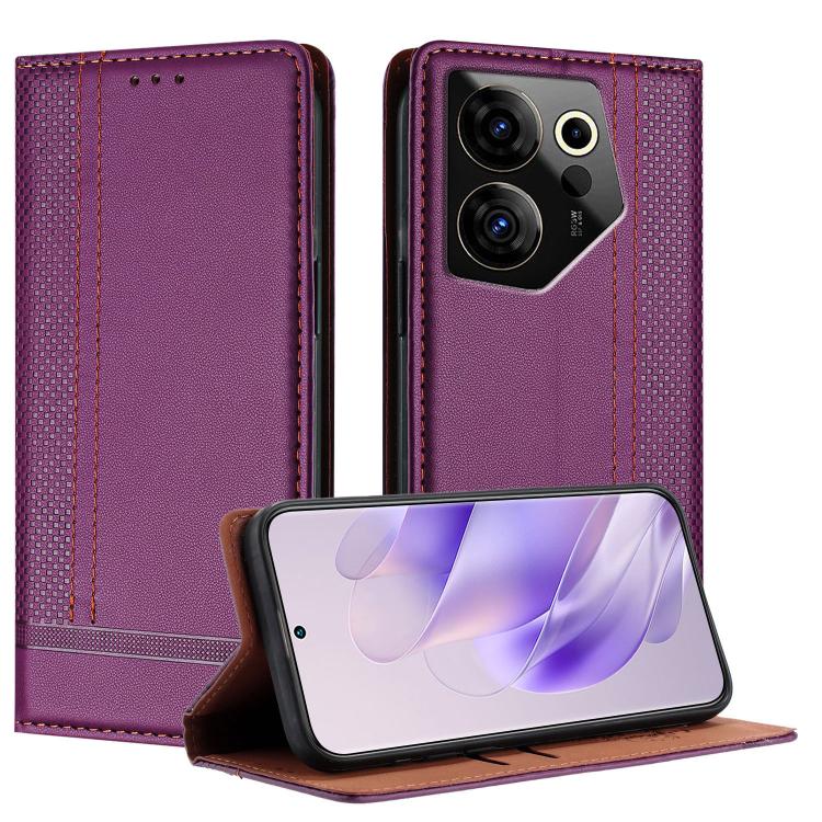 Stitching Design Scratch-Resistant Vegan Leather Phone Case, For Tecno Pova 7 4G, For Tecno Spark Go 2025, For Tecno Spark 10 Pro Magic Magenta, For Tecno Camon 30 Premier 5G, For Tecno Spark 20 Pro+, For Tecno Spark 20 Pro, For Tecno Spark Go 2024    ...