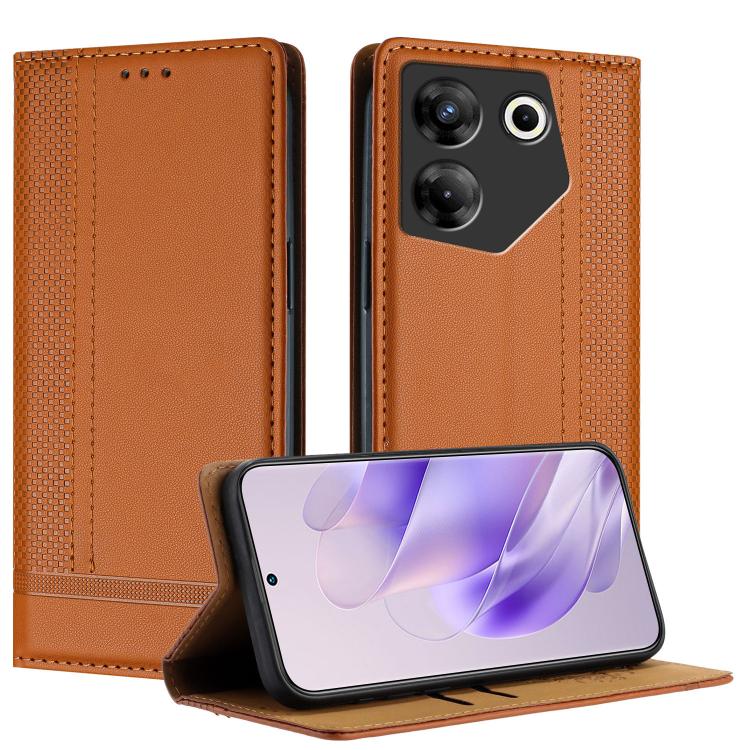 Stitching Design Scratch-Resistant Vegan Leather Phone Case, For Tecno Pova 7 4G, For Tecno Spark Go 2025, For Tecno Spark 10 Pro Magic Magenta, For Tecno Camon 30 Premier 5G, For Tecno Spark 20 Pro+, For Tecno Spark 20 Pro, For Tecno Spark Go 2024    ...