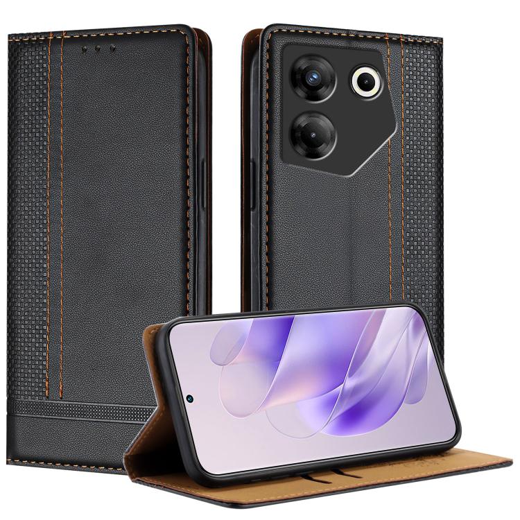 Stitching Design Scratch-Resistant Vegan Leather Phone Case, For Tecno Pova 7 4G, For Tecno Spark Go 2025, For Tecno Spark 10 Pro Magic Magenta, For Tecno Camon 30 Premier 5G, For Tecno Spark 20 Pro+, For Tecno Spark 20 Pro, For Tecno Spark Go 2024    ...