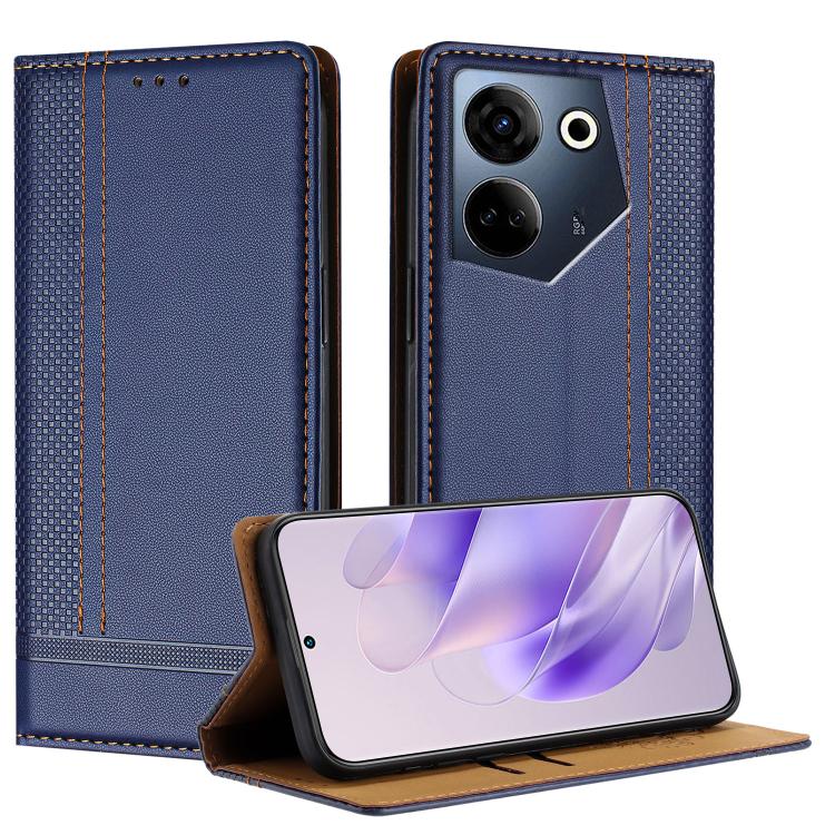 Stitching Design Scratch-Resistant Vegan Leather Phone Case, For Tecno Camon 20, For Tecno Spark 10 5G, For Tecno Spark 10C, For Tecno Spark Go 2023, For Tecno Spark 10 Pro