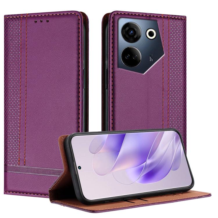 Stitching Design Scratch-Resistant Vegan Leather Phone Case, For Tecno Camon 20, For Tecno Spark 10 5G, For Tecno Spark 10C, For Tecno Spark Go 2023, For Tecno Spark 10 Pro