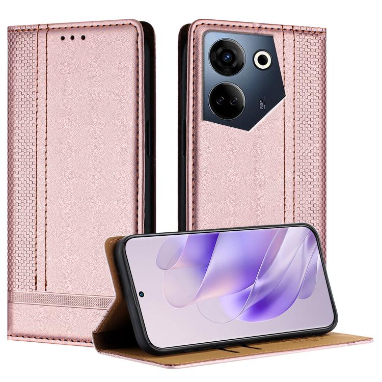 Stitching Design Scratch-Resistant Vegan Leather Phone Case, For Tecno Camon 20, For Tecno Spark 10 5G, For Tecno Spark 10C, For Tecno Spark Go 2023, For Tecno Spark 10 Pro