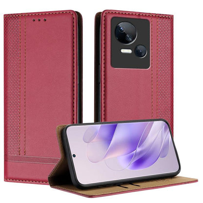 Stitching Design Scratch-Resistant Vegan Leather Phone Case, For Tecno Camon 20, For Tecno Spark 10 5G, For Tecno Spark 10C, For Tecno Spark Go 2023, For Tecno Spark 10 Pro