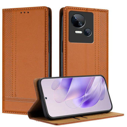 Stitching Design Scratch-Resistant Vegan Leather Phone Case, For Tecno Camon 20, For Tecno Spark 10 5G, For Tecno Spark 10C, For Tecno Spark Go 2023, For Tecno Spark 10 Pro