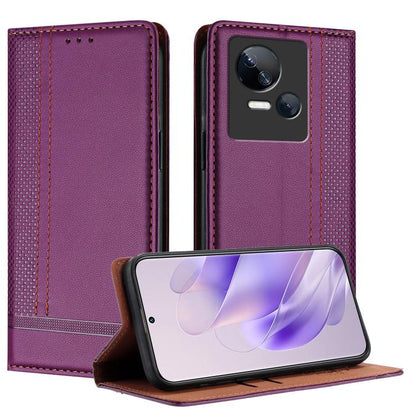 Stitching Design Scratch-Resistant Vegan Leather Phone Case, For Tecno Camon 20, For Tecno Spark 10 5G, For Tecno Spark 10C, For Tecno Spark Go 2023, For Tecno Spark 10 Pro