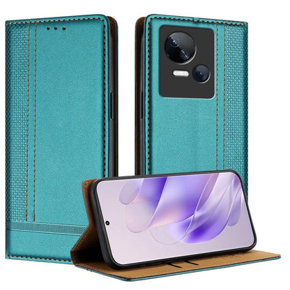 Stitching Design Scratch-Resistant Vegan Leather Phone Case, For Tecno Camon 20, For Tecno Spark 10 5G, For Tecno Spark 10C, For Tecno Spark Go 2023, For Tecno Spark 10 Pro