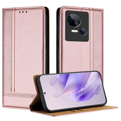 Stitching Design Scratch-Resistant Vegan Leather Phone Case, For Tecno Camon 20, For Tecno Spark 10 5G, For Tecno Spark 10C, For Tecno Spark Go 2023, For Tecno Spark 10 Pro