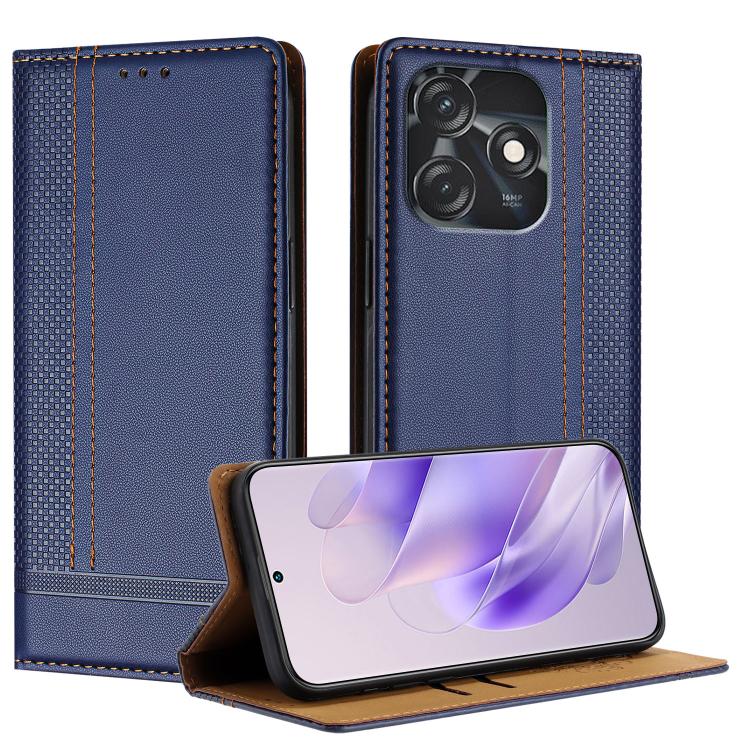 Stitching Design Scratch-Resistant Vegan Leather Phone Case, For Tecno Camon 20, For Tecno Spark 10 5G, For Tecno Spark 10C, For Tecno Spark Go 2023, For Tecno Spark 10 Pro