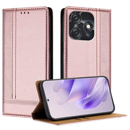Stitching Design Scratch-Resistant Vegan Leather Phone Case, For Tecno Camon 20, For Tecno Spark 10 5G, For Tecno Spark 10C, For Tecno Spark Go 2023, For Tecno Spark 10 Pro