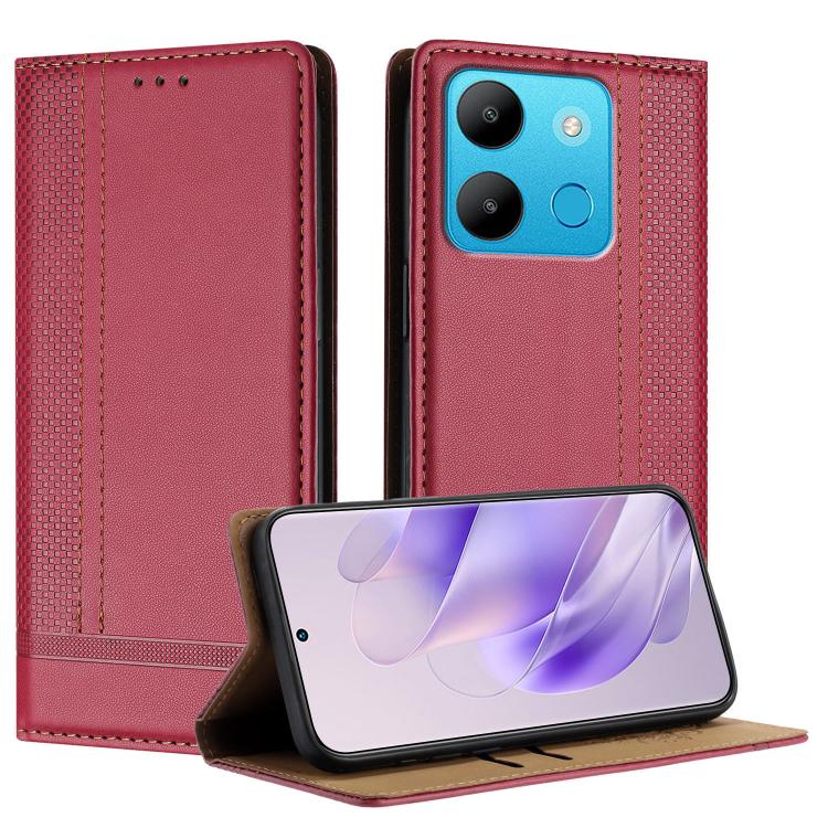 Stitching Design Scratch-Resistant Vegan Leather Phone Case, For Tecno Camon 20, For Tecno Spark 10 5G, For Tecno Spark 10C, For Tecno Spark Go 2023, For Tecno Spark 10 Pro