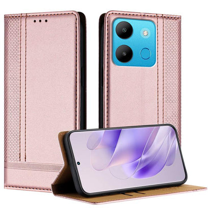 Stitching Design Scratch-Resistant Vegan Leather Phone Case, For Tecno Camon 20, For Tecno Spark 10 5G, For Tecno Spark 10C, For Tecno Spark Go 2023, For Tecno Spark 10 Pro