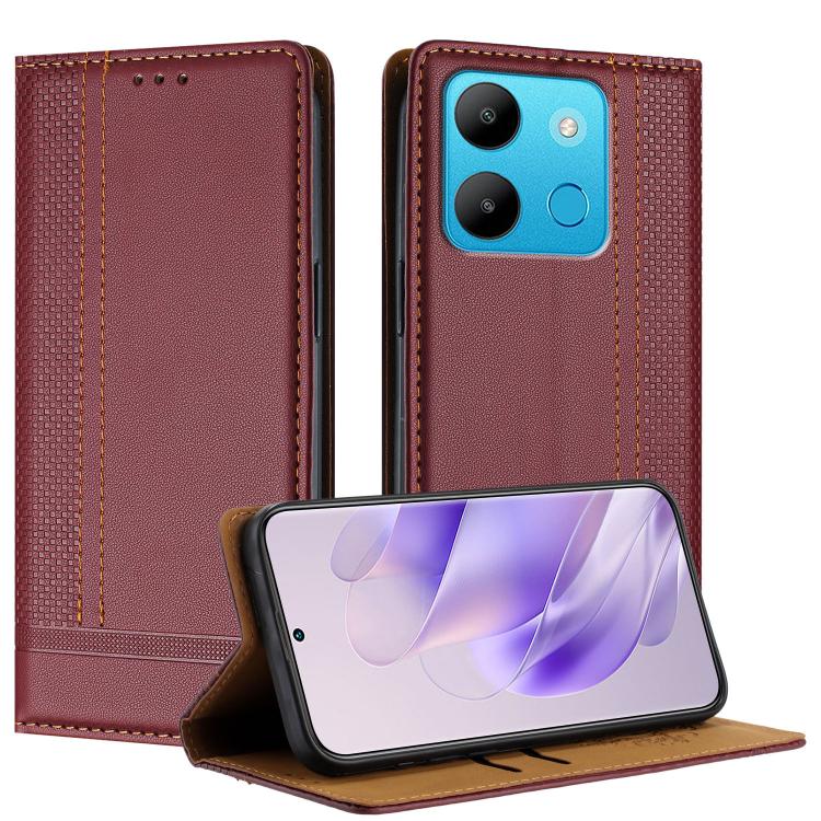 Stitching Design Scratch-Resistant Vegan Leather Phone Case, For Tecno Camon 20, For Tecno Spark 10 5G, For Tecno Spark 10C, For Tecno Spark Go 2023, For Tecno Spark 10 Pro