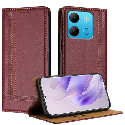 Stitching Design Scratch-Resistant Vegan Leather Phone Case, For Tecno Camon 20, For Tecno Spark 10 5G, For Tecno Spark 10C, For Tecno Spark Go 2023, For Tecno Spark 10 Pro