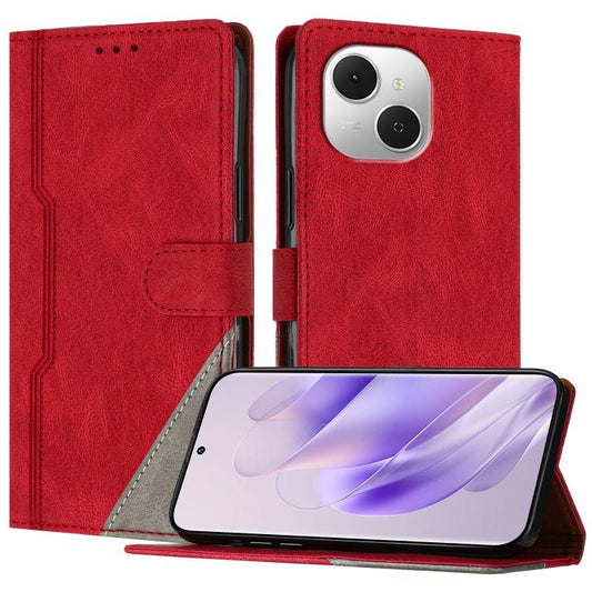 Color Matching Buckle Clasp Vegan Leather Phone Case, For Tecno Spark 40C, For Tecno Pova 7 Pro 5G, For Tecno Pova 7 5G, For Tecno Spark 40 Pro+ 4G, For Tecno Spark 40 Pro 4G, For Tecno Spark 40 4G, For Tecno Pova 7 Ultra 5G, For Tecno Pova 7 4G