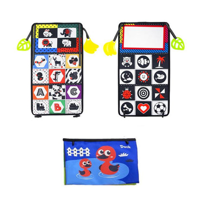 Early Childhood Education Foldable Cloth Book Toy with Distorting Mirror, Number, Number+4-page Cloth Book, Number+4-page Dinosaur Book&Teether, Number+4-page Animals Book&Teether, Letter, Letter+4-page Cloth Book, Letter+3-page Cloth Book             ...