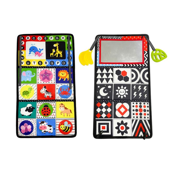 Early Childhood Education Foldable Cloth Book Toy with Distorting Mirror, Number, Number+4-page Cloth Book, Number+4-page Dinosaur Book&Teether, Number+4-page Animals Book&Teether, Letter, Letter+4-page Cloth Book, Letter+3-page Cloth Book             ...