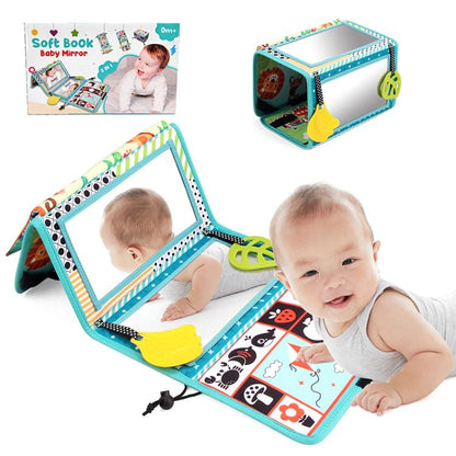 Early Childhood Education Foldable Cloth Book Toy with Distorting Mirror, Number, Number+4-page Cloth Book, Number+4-page Dinosaur Book&Teether, Number+4-page Animals Book&Teether, Letter, Letter+4-page Cloth Book, Letter+3-page Cloth Book             ...
