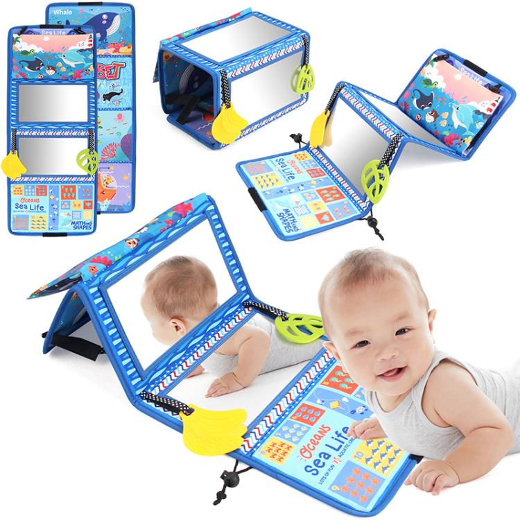 Early Childhood Education Foldable Cloth Book Toy with Distorting Mirror, Number, Number+4-page Cloth Book, Number+4-page Dinosaur Book&Teether, Number+4-page Animals Book&Teether, Letter, Letter+4-page Cloth Book, Letter+3-page Cloth Book             ...