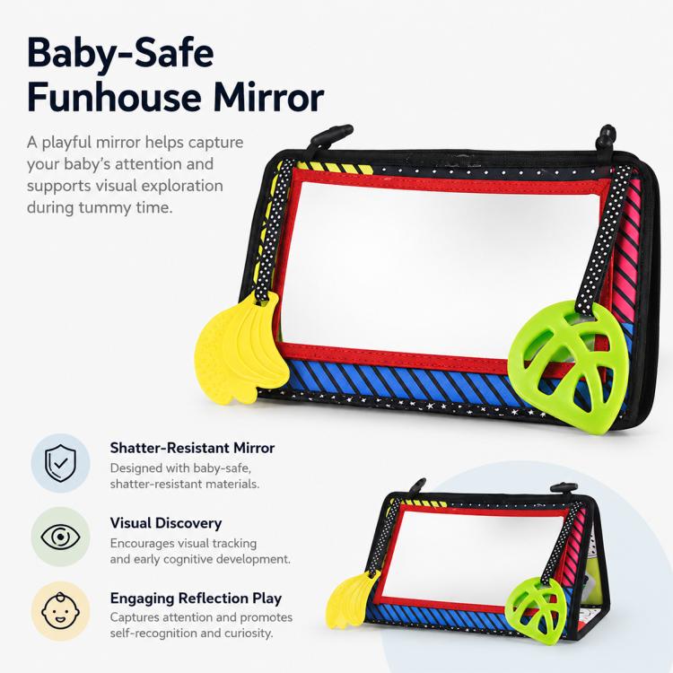 Early Childhood Education Foldable Cloth Book Toy with Distorting Mirror, Number, Number+4-page Cloth Book, Number+4-page Dinosaur Book&Teether, Number+4-page Animals Book&Teether, Letter, Letter+4-page Cloth Book, Letter+3-page Cloth Book             ...