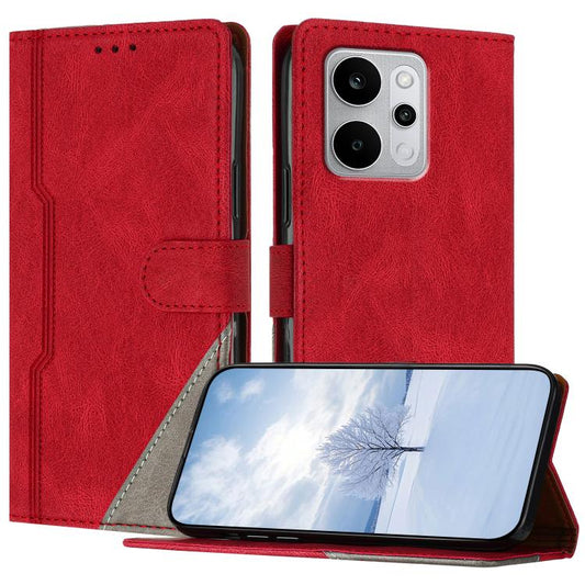 Color Matching Buckle Clasp Vegan Leather Phone Case, For Realme P4 Power 5G, For Realme Note 80 4G, For Realme C83 5G, For Realme Neo8 5G, For Realme 16 5G, For Realme 16 Pro+ 5G, For Realme 16 Pro 5G, For Realme GT8 Pro Global, For Realme P4X 5G