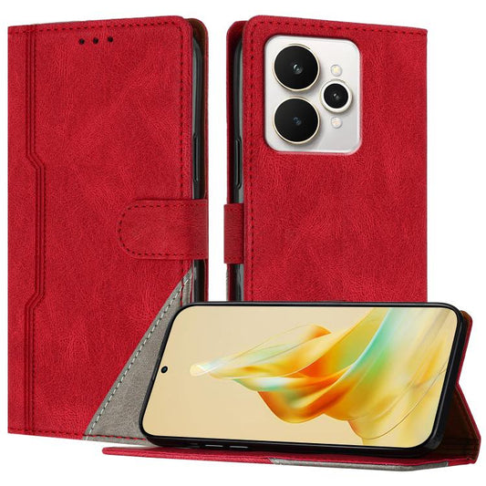 Color Matching Buckle Clasp Vegan Leather Phone Case, For Realme 15 5G, For Realme C71 4G, For Realme Neo7 Turbo, For Realme GT7 Global, For Realme 14, For Realme P3 Ultra 5G, For Realme Neo7x, For Realme P3 Pro, For Realme 14 Pro+, For Realme 14 Pro  ...