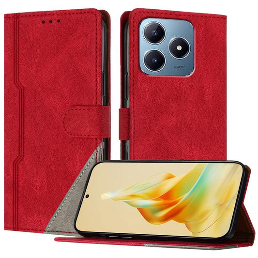 Color Matching Buckle Clasp Vegan Leather Phone Case, For Realme C63, For Realme GT Neo6, For Realme 12, For Realme 12+, For Realme 12 Pro, For Realme C67 4G, For Realme 11 4G, For Realme GT5, For Realme 11 5G, For Realme C53, For Realme 11 Pro        ...