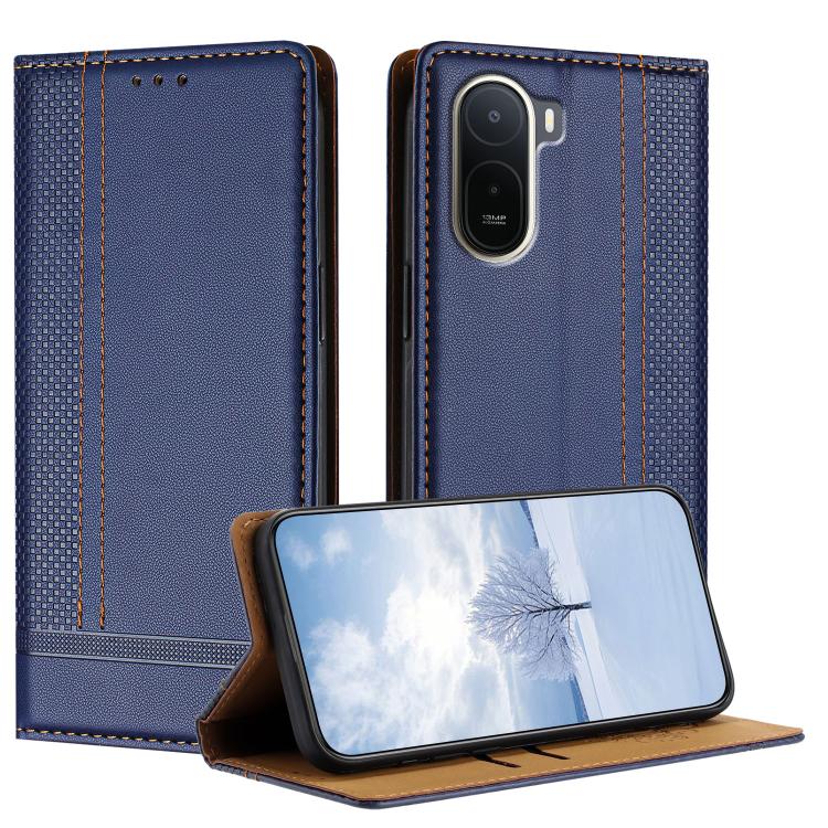 Stitching Design Scratch-Resistant Vegan Leather Phone Case, For Redmi K90 Max 5G, For Redmi 15a 5G, For Redmi A7 Pro 4G 171mm, For Redmi Turbo 5 Max 5G, For Redmi Turbo 5 5G / Poco X8 Pro 5G, For Redmi Note 15 Pro+ 5G Global 163.3                     ...