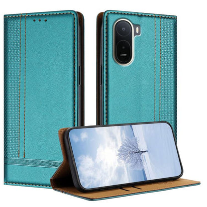 Stitching Design Scratch-Resistant Vegan Leather Phone Case, For Redmi K90 Max 5G, For Redmi 15a 5G, For Redmi A7 Pro 4G 171mm, For Redmi Turbo 5 Max 5G, For Redmi Turbo 5 5G / Poco X8 Pro 5G, For Redmi Note 15 Pro+ 5G Global 163.3                     ...