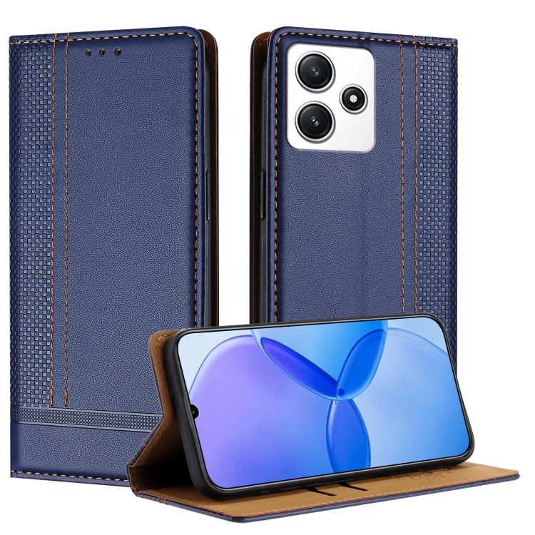 Stitching Design Scratch-Resistant Vegan Leather Phone Case, For Redmi K60 Ultra, For Redmi K70, For Redmi 12 4G, For Redmi Note 12S, For Redmi Note 12 4G Global, For Redmi Note 12 Turbo, For Redmi Note 12 Pro+ Global, For Redmi Note 12 Pro 5G Global  ...