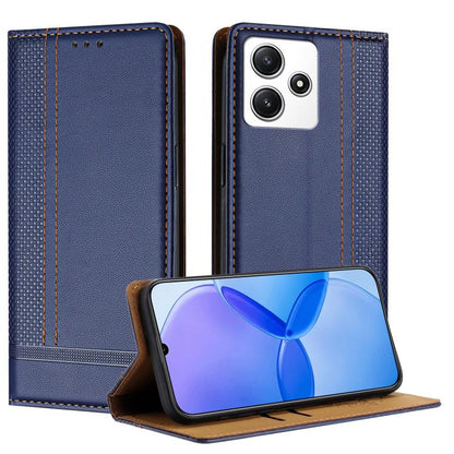 Stitching Design Scratch-Resistant Vegan Leather Phone Case, For Redmi K60 Ultra, For Redmi K70, For Redmi 12 4G, For Redmi Note 12S, For Redmi Note 12 4G Global, For Redmi Note 12 Turbo, For Redmi Note 12 Pro+ Global, For Redmi Note 12 Pro 5G Global  ...