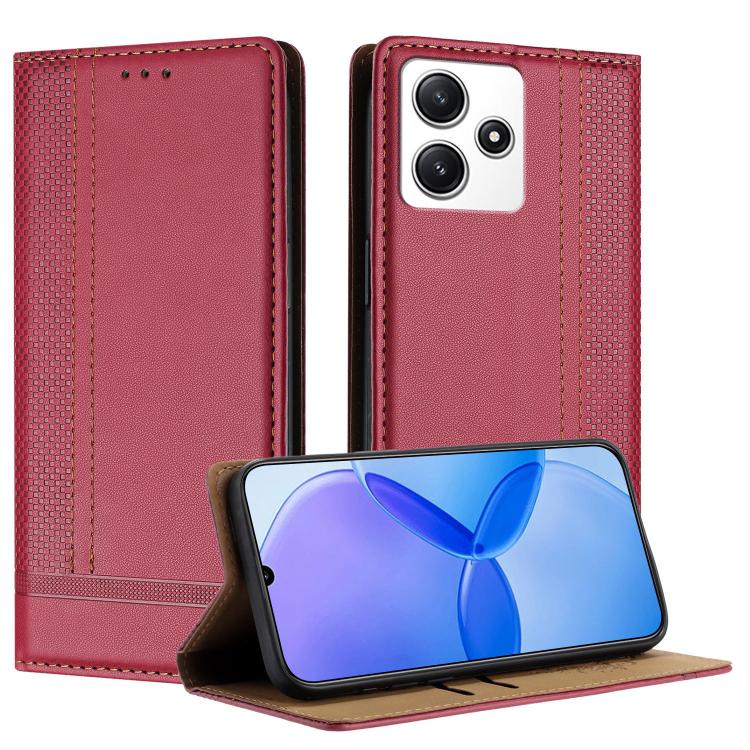 Stitching Design Scratch-Resistant Vegan Leather Phone Case, For Redmi K60 Ultra, For Redmi K70, For Redmi 12 4G, For Redmi Note 12S, For Redmi Note 12 4G Global, For Redmi Note 12 Turbo, For Redmi Note 12 Pro+ Global, For Redmi Note 12 Pro 5G Global  ...