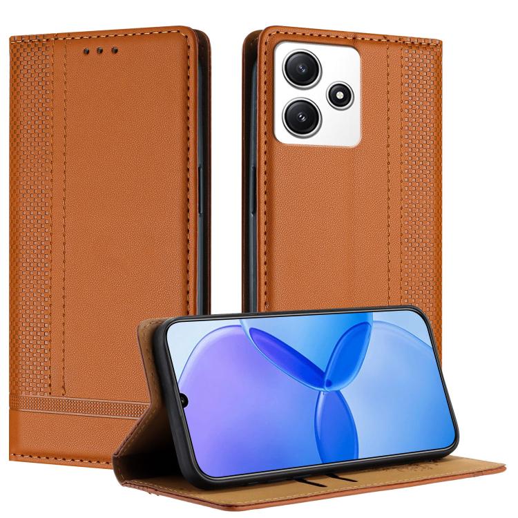 Stitching Design Scratch-Resistant Vegan Leather Phone Case, For Redmi K60 Ultra, For Redmi K70, For Redmi 12 4G, For Redmi Note 12S, For Redmi Note 12 4G Global, For Redmi Note 12 Turbo, For Redmi Note 12 Pro+ Global, For Redmi Note 12 Pro 5G Global  ...