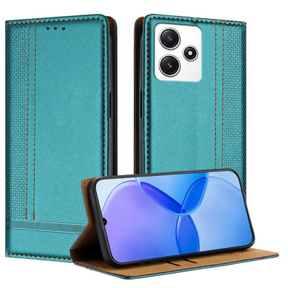 Stitching Design Scratch-Resistant Vegan Leather Phone Case, For Redmi K60 Ultra, For Redmi K70, For Redmi 12 4G, For Redmi Note 12S, For Redmi Note 12 4G Global, For Redmi Note 12 Turbo, For Redmi Note 12 Pro+ Global, For Redmi Note 12 Pro 5G Global  ...
