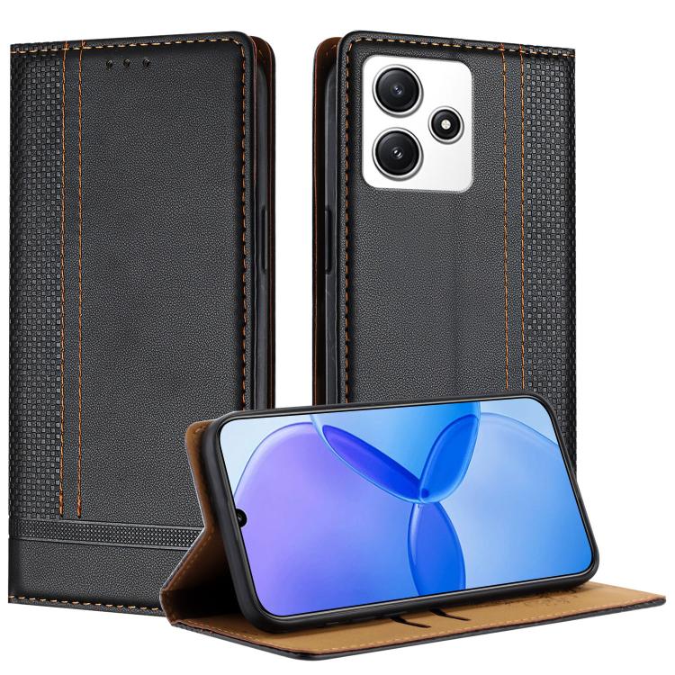 Stitching Design Scratch-Resistant Vegan Leather Phone Case, For Redmi K60 Ultra, For Redmi K70, For Redmi 12 4G, For Redmi Note 12S, For Redmi Note 12 4G Global, For Redmi Note 12 Turbo, For Redmi Note 12 Pro+ Global, For Redmi Note 12 Pro 5G Global  ...