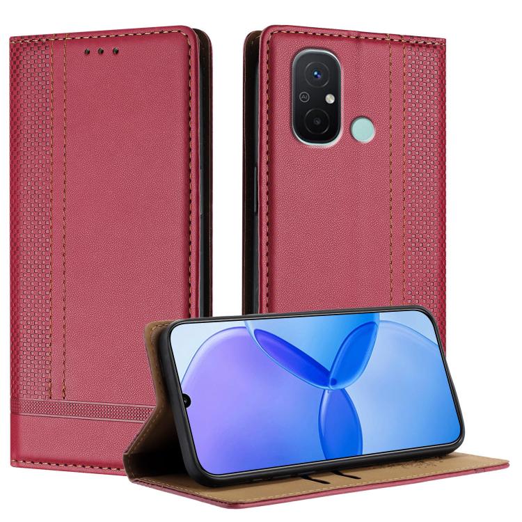 Stitching Design Scratch-Resistant Vegan Leather Phone Case, For Redmi K60 Ultra, For Redmi K70, For Redmi 12 4G, For Redmi Note 12S, For Redmi Note 12 4G Global, For Redmi Note 12 Turbo, For Redmi Note 12 Pro+ Global, For Redmi Note 12 Pro 5G Global  ...