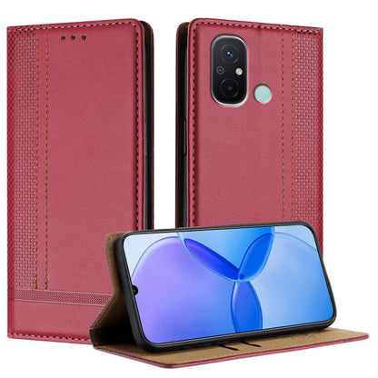 Stitching Design Scratch-Resistant Vegan Leather Phone Case, For Redmi K60 Ultra, For Redmi K70, For Redmi 12 4G, For Redmi Note 12S, For Redmi Note 12 4G Global, For Redmi Note 12 Turbo, For Redmi Note 12 Pro+ Global, For Redmi Note 12 Pro 5G Global  ...