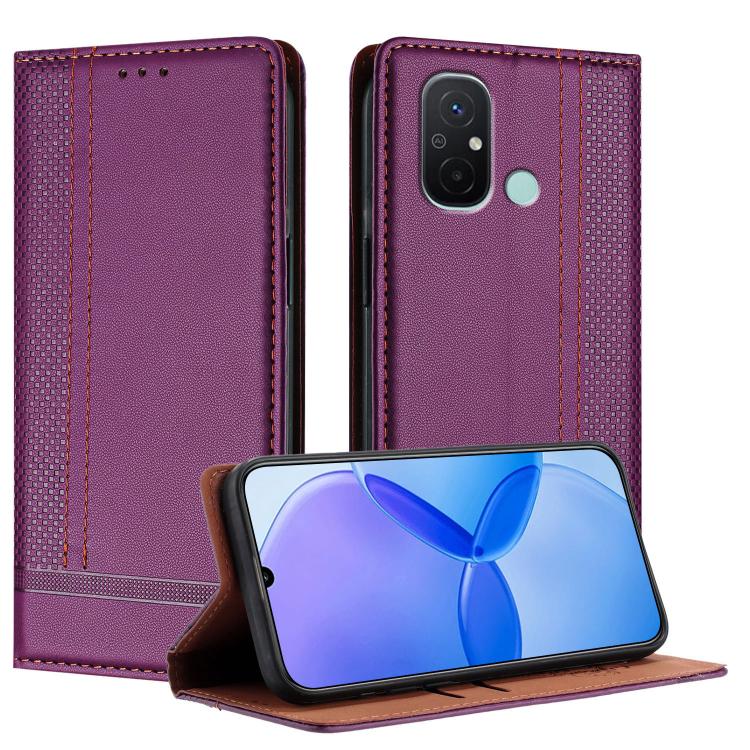 Stitching Design Scratch-Resistant Vegan Leather Phone Case, For Redmi K60 Ultra, For Redmi K70, For Redmi 12 4G, For Redmi Note 12S, For Redmi Note 12 4G Global, For Redmi Note 12 Turbo, For Redmi Note 12 Pro+ Global, For Redmi Note 12 Pro 5G Global  ...
